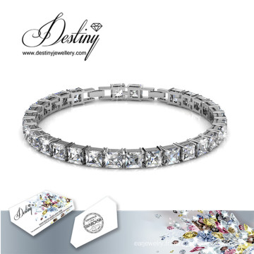 Destin bijoux cristal de Swarovski carré Bracelet brillant